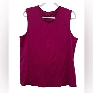 Athleta women’s XL sleeveless purple/burgundy tank top with a cross wrap back